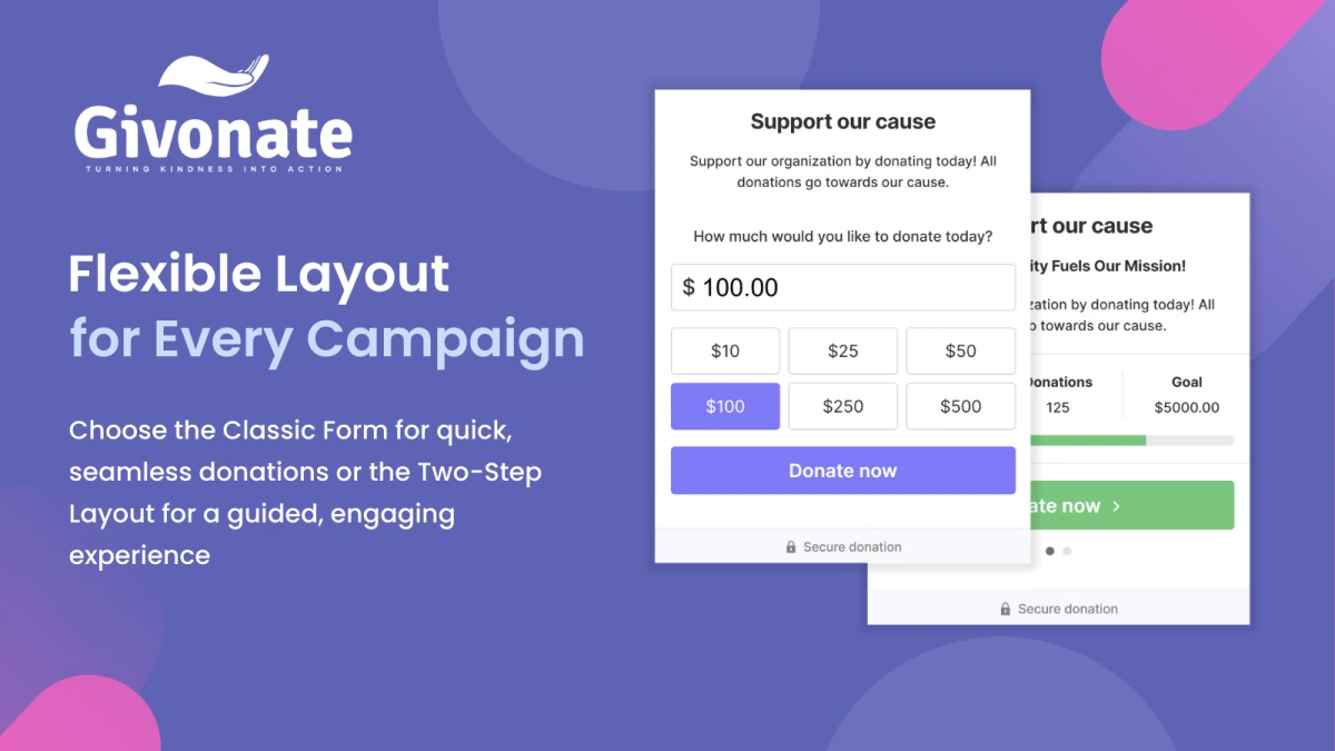 Screenshot 1 — Givonate: Charity & Donations