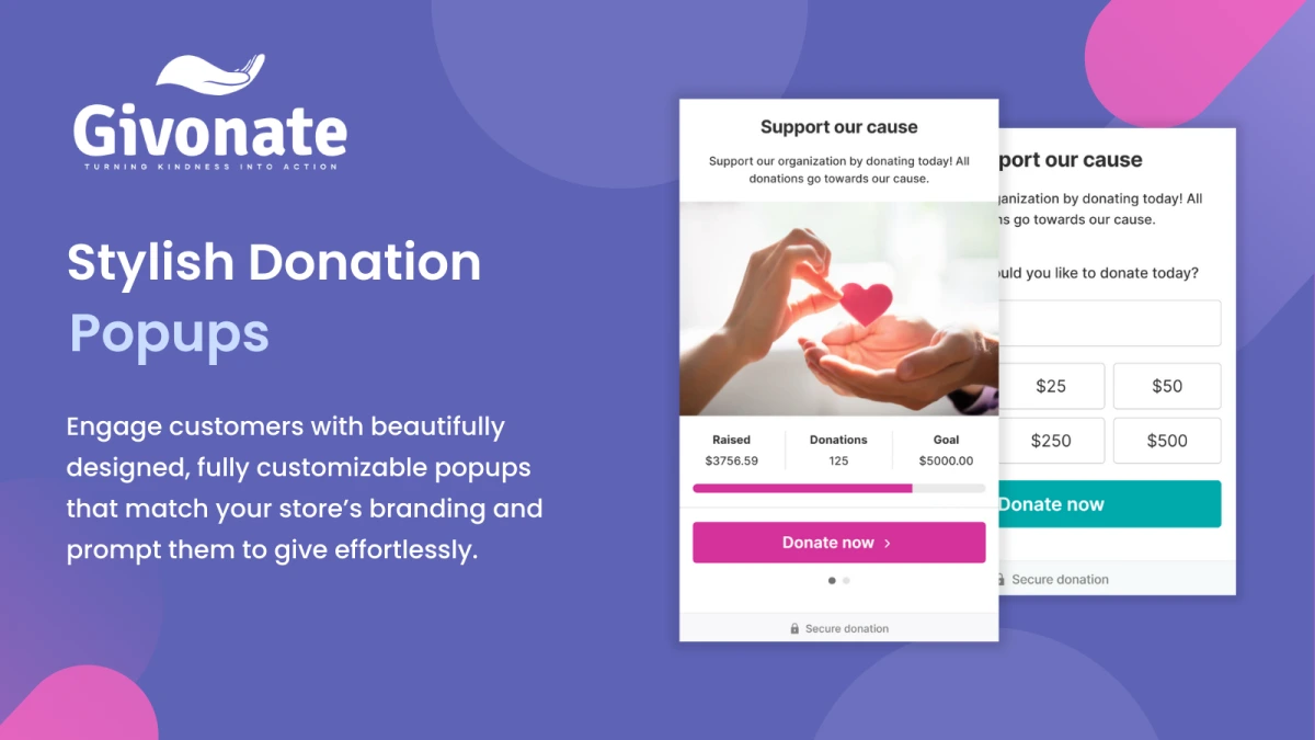 Screenshot 2 — Givonate: Charity & Donations