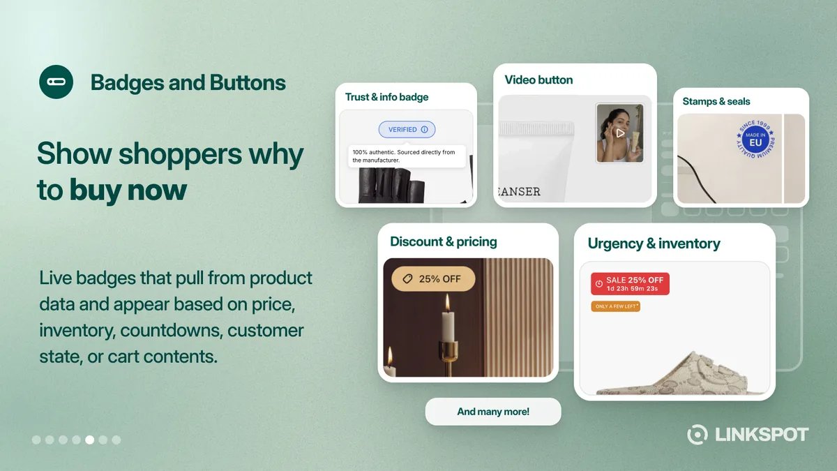 Screenshot 4 of the LinkSpot: Shoppable Images listing, 1600 by 900